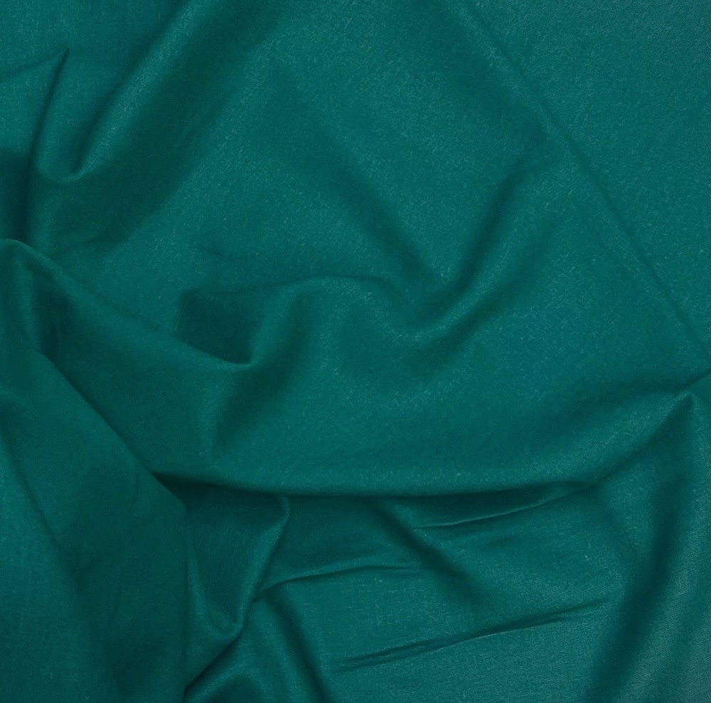 Hunter Green linen fabric 56” Width Sold By The Yard