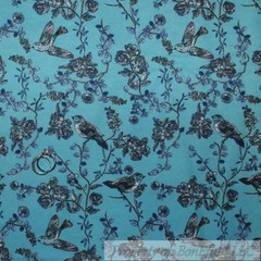 BonEful Fabric FQ Flannel Quilt Aqua Blue Red Black White B&W Dalmatian DOG Dot