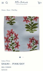 peter dunham fabric Shani block print 1 1/4 yards plus bonus piece