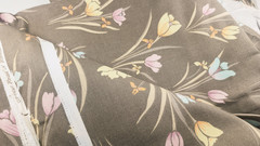 Vintage Fabric * Tulips * 100% Cotton – 116″ x 45″ House ‘ n Home Fabrics 1983