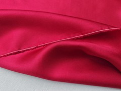 Burgundy Red Natural Silk Twill Fabric 44”Wide 15MM Natural Twill Silk Material
