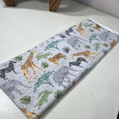 Snuggle Cotton Flannel Fabric Multicolor Animal Print Safari Animals 31 in.
