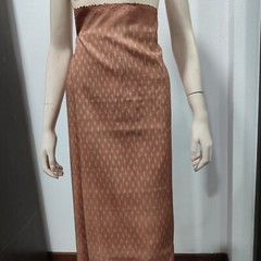 Thai Antique Silk Fabric Golden Brown Hand Woven100%Pattern (For Crafting)