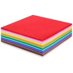 66 Pcs Stiff Felt Fabric Sheets, 12 x 12 inches Assorted Felt Sheets Craft Fe…