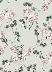 55” Wide By Yards Natural Viscose Fabric Material Flower