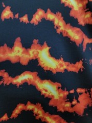 Fire Red and Yellow Spandex Fabric by the Yard – Flames Print Stretch Fabric