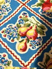 1.25 Yds R.&R. Fruit Retro Kitchen Towel Fabric by Springs Creative Prod-NEW OOP