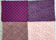 Quilt Shop Quality 16 FQs 4 Yds Cotton Fabric Civil War Repro Assorted Purples