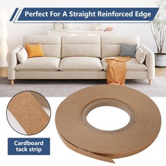 1/2 Inch Upholstery Tack Strip, 22 Yards Cardboard 22 yards, Brown