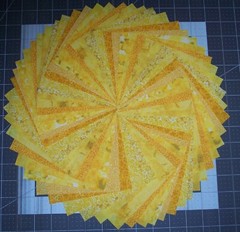54 Yellow Sunshine to Melon Fabric 5″ Quilting Squares 100% Cotton pack bundle B
