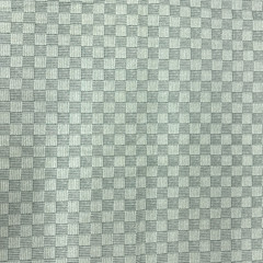 Sage Green Basketweave Print Check Cotton Fabric BTHY #65