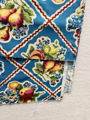 1.25 Yds R.&R. Fruit Retro Kitchen Towel Fabric by Springs Creative Prod-NEW OOP
