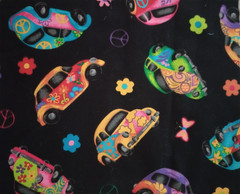 automobile car buggy peace fun fabric length 10 x 8.5 inch 1pc new