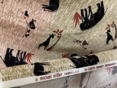 African Animal Print Fabric Michael Miller Sweet Serengeti Black Brown 42 x 36″L