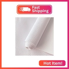 XHT Lychee Texture Vinyl Solid Color Faux Leather Fabric for Hair Bows Jewelry M