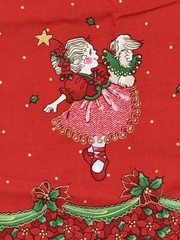 Sweet Ballet Christmas Fabric Border BTY Patty Reed Designs 2004 Laurie Campbell
