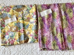 LOT of 2 PRINTS Hoffman International Fabrics APRIL SHOWERS+FUNDAMENTALS 2yds