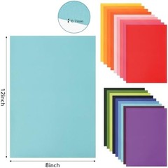 18 Pieces Faux Leather Sheets 8×12 inches Rainbow | Soft Leather Fabric Colourfu