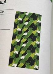 Ikea ANGSFIBBLA Pre-cut Fabric Abstract Green Curtains 59×118″ 305.690.43 NEW