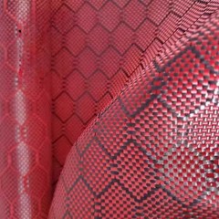 3K 240gsm Aramid Carbon Fiber Fabric mixed fabric cloth Hexagonal Jacquard Weave
