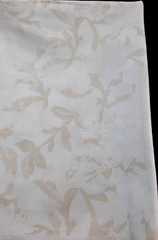 BTY Quilt Gate RU2210-16 Cotton Fabric. Cream/Beige ‘Embossed’ Floral w/Sheen