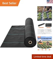 6x300ft Woven Landscape Fabric – Heavy Duty With High Permeability