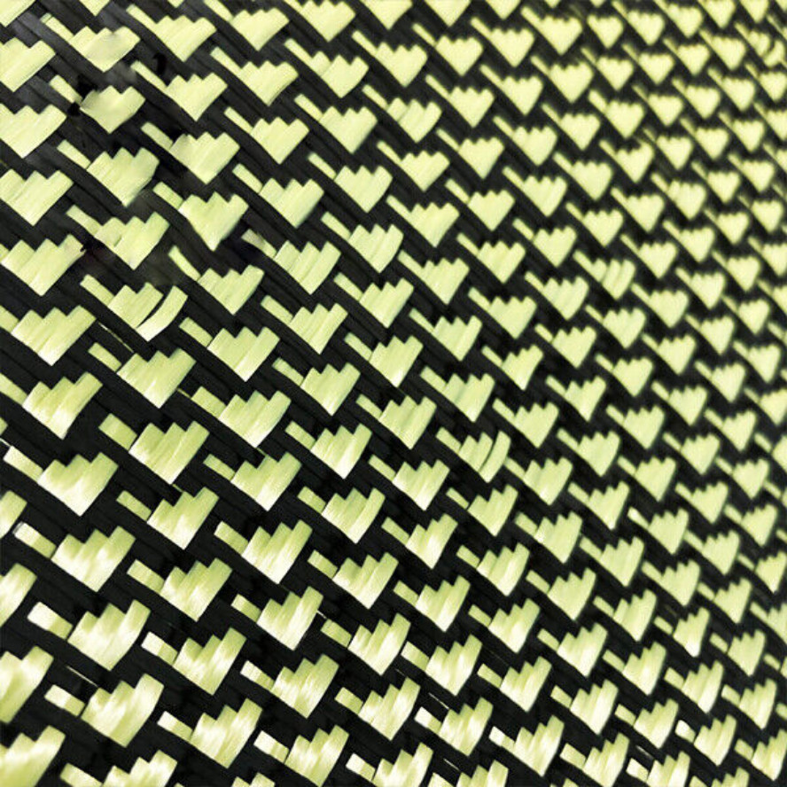 3K 240gsm Satin weave Aramid Carbon Fiber Blended Cloth Carbon Cloth 100cm*50cm