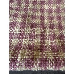 Koplavitch & Zimmer Anneker Check Mulberry 100% Silk Upholstery Fabric 54″ W