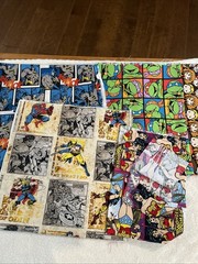Lot Of 5 Superhero TMNT Harry Potter 1/2 Yards & Pieces New