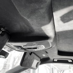 Suede Auto Headliner Fabric 96″ L × 60″ W with Foam Backing – Black Interior …