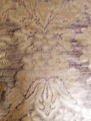 Gold Damask Soft Mocha Accent Color & Detail Elegant Pattern High-End Heavy
