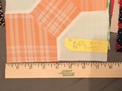 Set Of 130 Bowtie Pattern Quilting Pieces Multi Colors 7.5” Squares