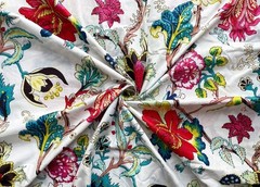 25 Yard Hand Block Print Handmade Cotton Indian Natural Sanganeri Printed Fabric