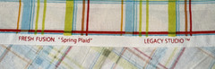 Fresh Fusion Spring Plaid Green Blue Orange Plaid Cotton Fabric BTHalfY #28