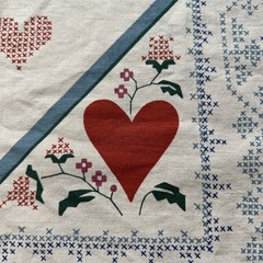Vintage Fabri-Quilt Cuddle Prints Primitive Farmhouse Fabric Panel 43×32