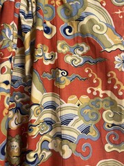 Vintage Larsen? 115” Sq Panel Woven Printed Upholstery Fabric Auspicious Clouds