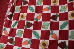 Scrap Piece Quilting Cotton Sewing Fabric DARK RED Hues 8 Different Patterns