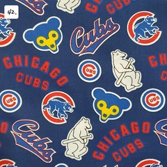 Sports Cotton Fabric by the ½ yard- Baseball Teams