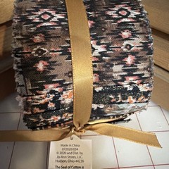 Jelly Roll 2.5 X 42” Brown Glitter Cotton Fabric Roll