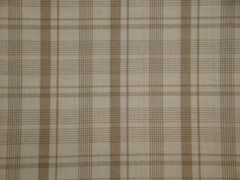 Cream & Wheat Large Bentley Plaid Cotton Homespun Quilt Home Decor Sewing Fabric