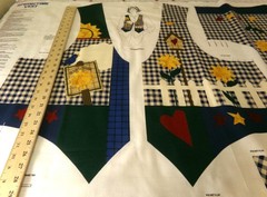 Lot of 3 Adult Vest Panels. Two Springtime, One Birdhouse Bungalow. A26-103