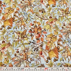 Petite Autumn Fairies 2008 Michael Miller Metallic Cotton FAT QUARTER 18″ x 21″