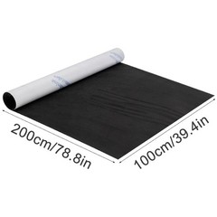 Black Microfiber Self-Adhesive Suede Look Film