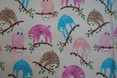 One yd Timeless Treasures SoHo Fabric Fun Sloth Pink Quilt Craft 44″ x 36″ BTY