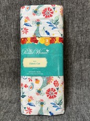 The Pioneer Woman Mazie Fabric Cut 3 Yards 100% Cotton Peacock Floral Print
