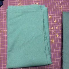 5 Yard Quilt Kit Solid Blue 1 Yard Pieces Cotton Fabric Connecting Threads