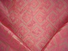20-3/8Y Scalamandre 26751 Kuba Rouge Red Silk Sheer Drapery Fabric