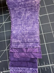 18 PC 2.5″ Jelly Roll Strips Die Cut Beautiful Mix, Purple bundle of joy