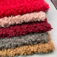 Curly Plush Faux Sherpa Fleece Fabric ry DIY Toy Doll Material 40 45CM