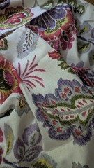 Kazoo Ruby – Braemore Textiles traditional ikat floral 1 5/8yd